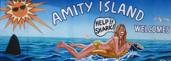 Jaws Amity Island Billboard